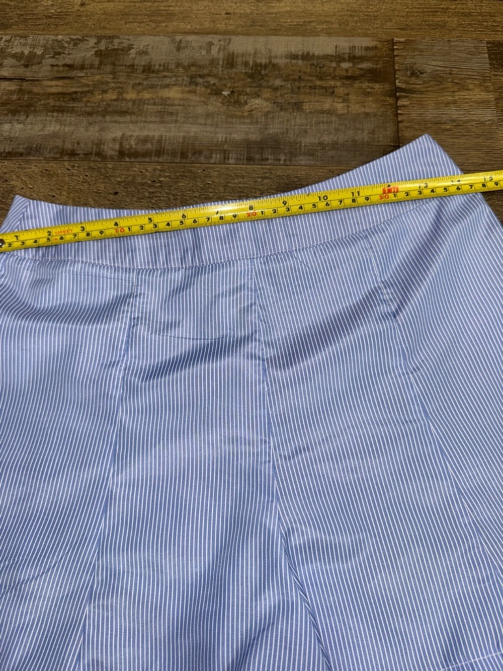 Milk & Honey Blue White Stripe Flowy Shorts Skort Small Preppy Coastal - Picture 5 of 8